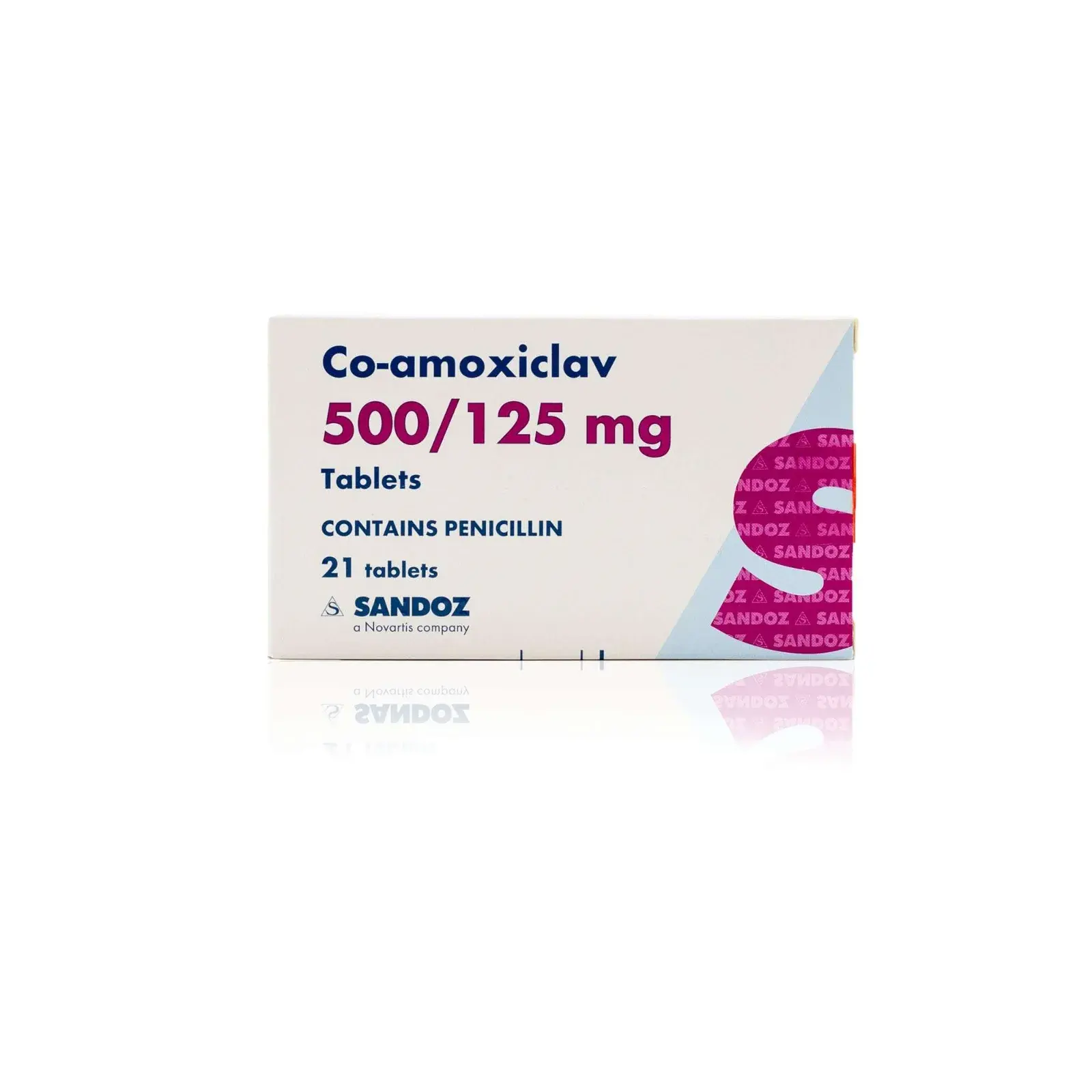 Co-Amoxiclav (Anti-Biotic) - Co-Amoxiclav 500/125mg Tablets 21/pk